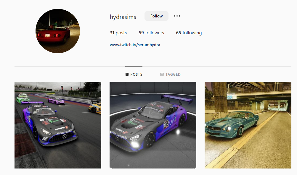 A screenshot of My Instagram at it's Currnet.